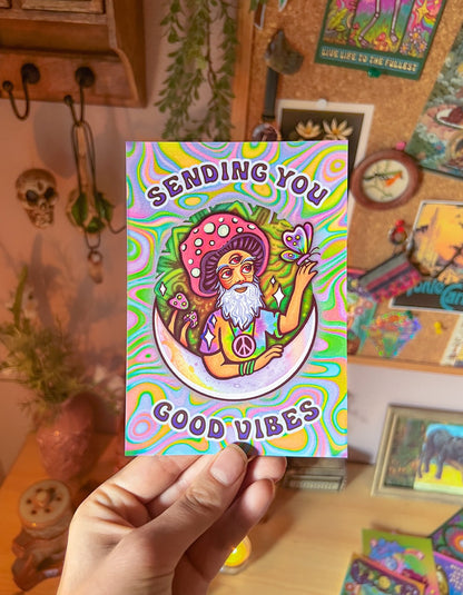 Sending good vibes - Card