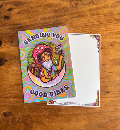 Sending good vibes - Card