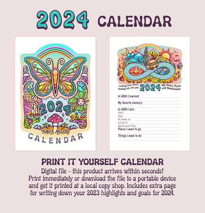 2024 Calendar // Digital Printable