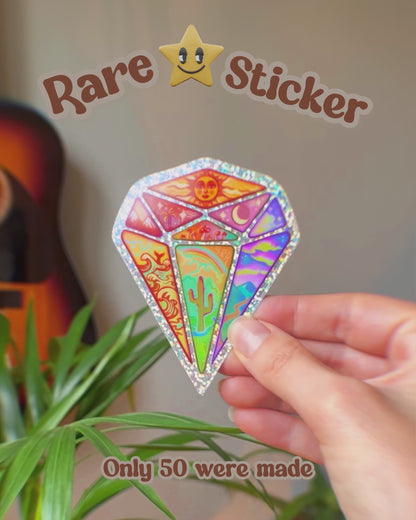 Rare Sticker: Glitter Diamond